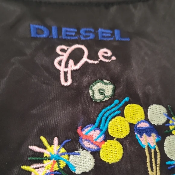 Diesel Black Jacket with Colorful Embroidery - Picture 14 of 14